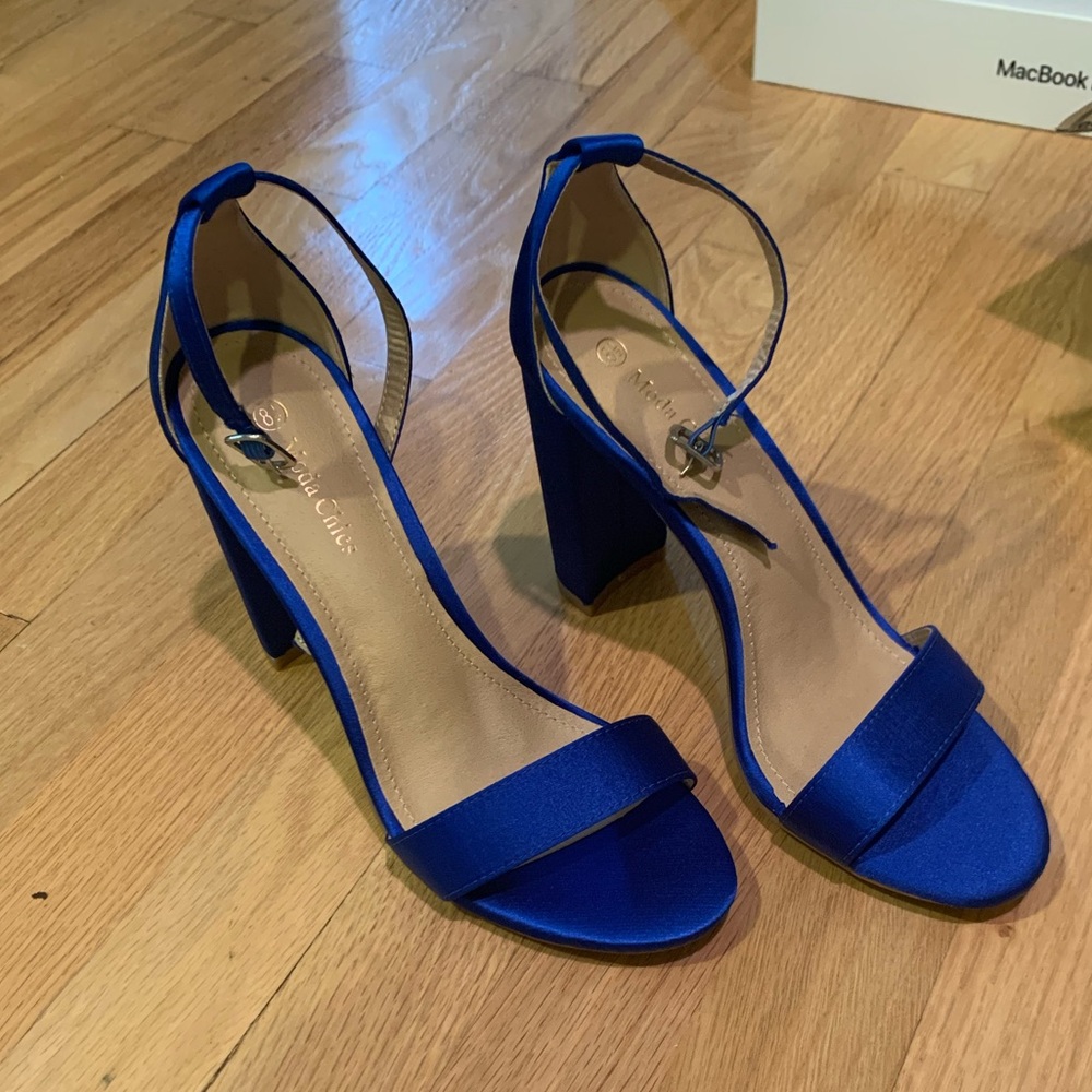 Blue High Heels